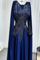 فستان سهرة - كحلي