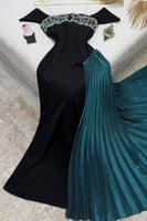 فستان سهرة - باربي مطرز مع تفته بيليسيه