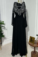 فستان سهرة - شيفون ثلاثة اللوان