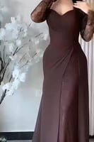 فستان سهرة - بني أنيق