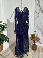 فستان سهرة - اسود مطرز