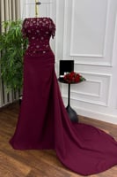 فستان سهرة - برغندي RN/044