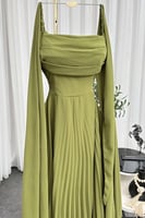 فستان ناعم - جورجيت تفاحي