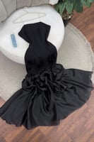 فستان سهرة - اسود باربي مطرز