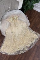 فستان سهرة - 3 اللوان تُل