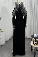 فستان سهرة - اسود RN/025