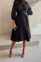 فستان ناعم - قصير اسود