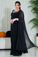 فستان سهرة - خمسة اللوان شيفون