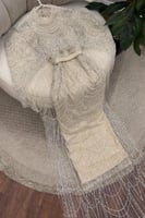 فستان سهرة - تـل مطرز لؤلؤ