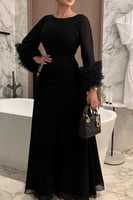 فستان ناعم - شيفون طويل