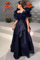 فستان سهرة - كحلي ميكادو 0014