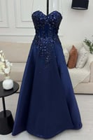 فستان سهرة - كحلي ميكادو 0012