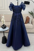 فستان سهرة - ميكادو كحلي 2025