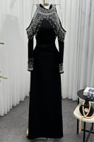 فستان سهرة - اسود RN/025