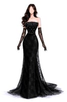 فستان دانتيل 3 اللوان