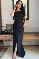 فستان ناعم - اسود باربي