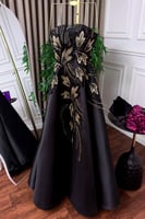 فستان سهرة - اسود فخم جديد RN/039