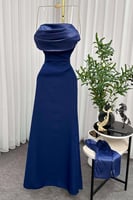 فستان ناعم - باربي كحلي