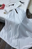 فستان ناعم - اسود شانتون