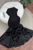 فستان سهرة - اسود باربي مطرز