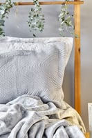 طقم مفارش مزدوج Kaori Gri مع بطانية شتوية