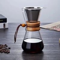 صانعة قهوة ريبون كميكس 600 مل خشبية