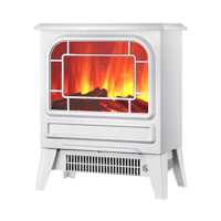 دفاية ديكور أبيض على شكل دولاب جي في سي برو