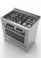 فرن جليم جاز 60x100 غاز قلاية هوائية مدمجة إيطالي