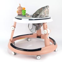 مشاية مع تعليم المشي اطفال لون وردي