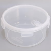 علب بلاستيك مدور بغطاء 4ح