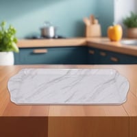 تباسي ميلامين مستطيل رخامي 32*18سم