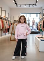 ترنج شتوي ميلتون مبطّن لون وردي فاتح مع أسود – كشخ...