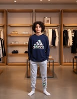 ترنق أولادي طابعه اديداس قطن ١٠٠٪ – مريح وعصري