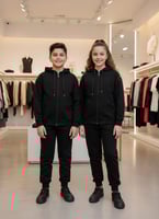 سوت أولادي وبناتي خريفي خامة ميلتون مبطن قطن ١٠٠٪...