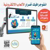 تصميم انفوجرافيك أضرار الألعاب الالكترونية