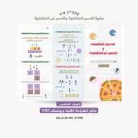 الكسور المتشابهة والكسور غير المتشابهة للصف الخامس...