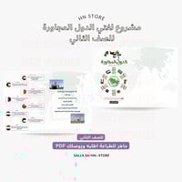 ‎مشروع لغتي الدول المجاورة للصف الثاني PDF