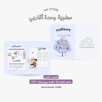 ‎مطوية وحدة أقاربي للصف الثاني.PDF