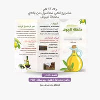 مشروع لغتي محاصيل من بلادي(منطقة الجوف )للصف الثان...