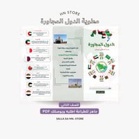 مطوية الدول المجاورة (٢) للصف الثاني PDF