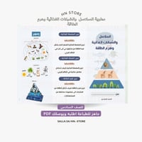 مطوية السلاسل والشبكات الغذائية وهرم الطاقة للصف ا...