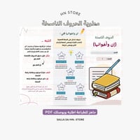 مطوية الحروف الناسخة للصف الخامس -السادسPDF