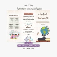 مطوية الدراسات الاجتماعية للصف الرابع PDF