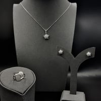 نص طقم فضة عيار 925 مكون من 3 قطع