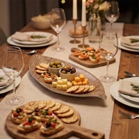 صحن تقديم ميلامين شكل ورقة شجر - 3- 11685-AL