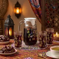 طقم جاك زجاج مع 4 كاسات رمضانية – 1 طقم - 42- R548