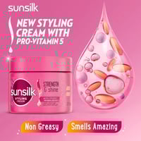 كريم تصفيف الشعر قوة ولمعان من صانسلك – 275 مل