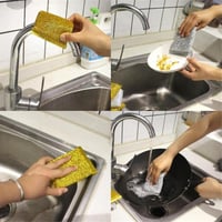 اسفنج تنظيف خشن ملون | 8 حبات | -AL-6591-2