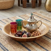 صحن تقديم خشبي دائري - AL-11810