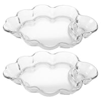 طقم صحون تقديم زجاجي – 2 حبات - AL-11349-2